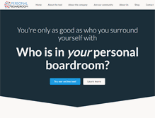 Tablet Screenshot of personalboardroom.com